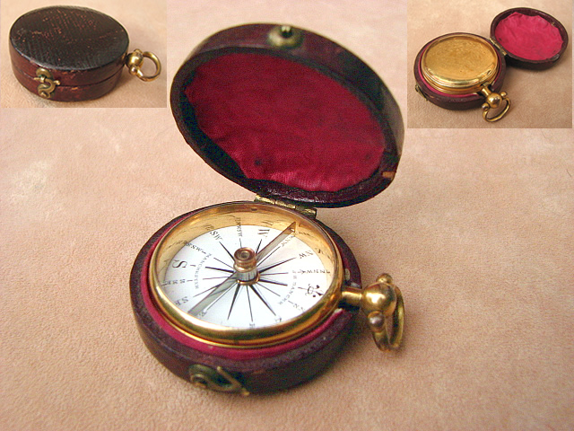 Rare 19th century pocket compass by John Benjamin Dancer, Manchester